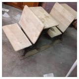 Antique Solid Wood and Cast Iron St...