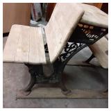 Antique Solid Wood and Cast Iron St...