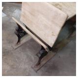 Antique Solid Wood and Cast Iron St...