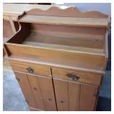 Solid Wood Vintage 2 drawer, 2 door...