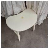 White painted wood Vanity table. Fa...