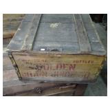 Vintage Wood and Metal Storage Trun...