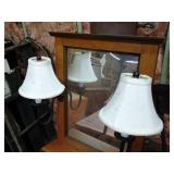 Solid Wood and antique bronze Lamp ...