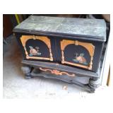 Vintage hand painted Wood Buffet Ca...