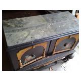 Vintage hand painted Wood Buffet Ca...