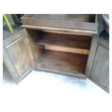 Vintage Wood 2 door 2 shelf Buffet ...