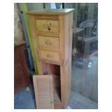 Tall and Narrow Solid Wood 3 drawer...