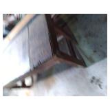 Vintage work bench, partial metal t...