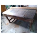Vintage work bench, partial metal t...