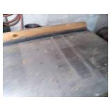 Vintage work bench, partial metal t...