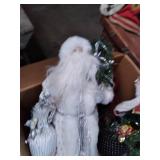 Large box of Holiday decor Bear and...