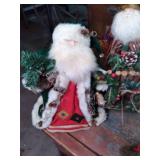 Large box of Holiday decor Bear and...