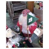 Large box of Holiday decor Bear and...