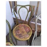 4 Vintage wood chairs...