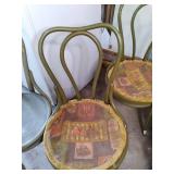 4 Vintage wood chairs...