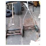 2 vintage push mowers...