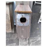 2 Outdoor, and 1 indoor bird houses...