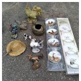 Dover House Plate Stand with Rooste...