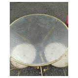 vintage outdoor metal with glass to...