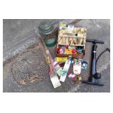 Tackle box full of tackle, (2) ice ...