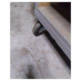 (2) 12 Shelf Storage cabinet on whe...