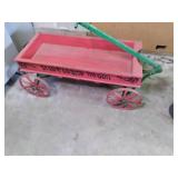 Wood wagon with Metal frame...