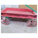 Wood wagon with Metal frame...