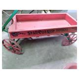 Wood wagon with Metal frame...