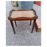 (2) wood Frames, wood coat rack wit...