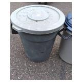 (4) Garbage Cans, three have lids...
