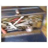 Chainsaw vase, small metal file cab...