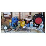water meter, vintage license plates...