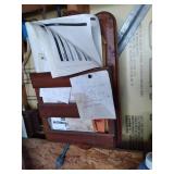 water meter, vintage license plates...