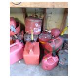 Large Lot of Gas cans...