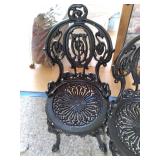 2 Cast Iron Patio Chairs...