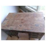 2 file cabinets, Vintage Desk 50"×...