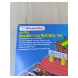 Wooden Lincoln Log Building Set...
