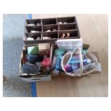 shoe shelf with shoes (mostly 8&9),...