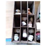 shoe shelf with shoes (mostly 8&9),...