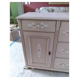 Vintage 8 drawer Dresser With Key 6...