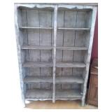 Vintage 5 shelf cabinet 50.25"×13"...