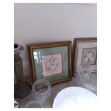 Many crystal vases, Wall art, many ...