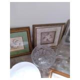 Many crystal vases, Wall art, many ...
