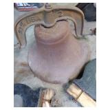 Large Cast Iron Bell with Base *See...