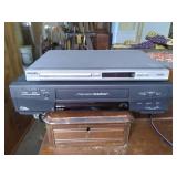 Mitsubishi VHS Player & Philips DVD...