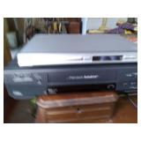 Mitsubishi VHS Player & Philips DVD...