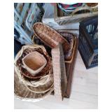 Huge Lot of Luggage, and Wicker Bas...