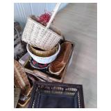 Huge Lot of Luggage, and Wicker Bas...