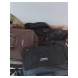 Huge Lot of Luggage, and Wicker Bas...
