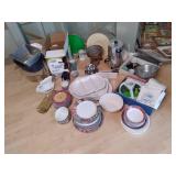 Huge Lot of Dishware, Mugs, Serving...